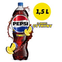 Pepsi-Cola Twist Napój gazowany typu cola o smaku cytryny 1,5 l