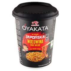 OYAKATA Danie instant z sosem w stylu japońska wołowina smak wasabi 93 g