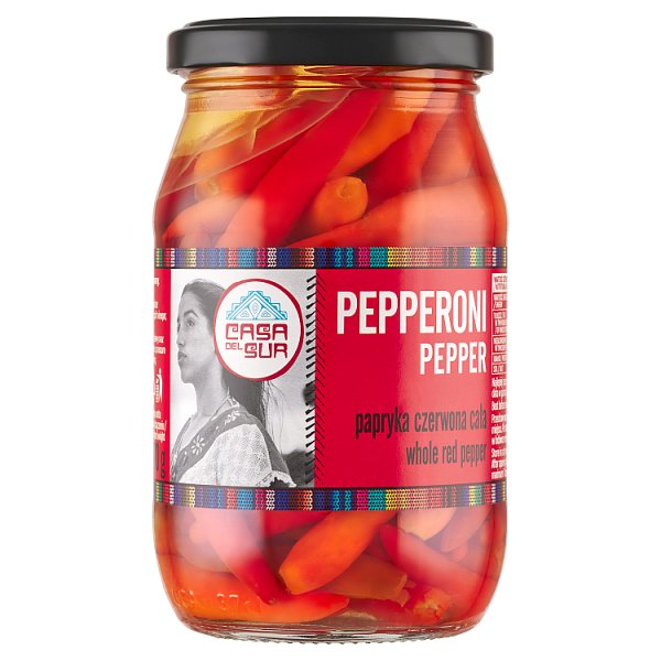 Casa del Sur Papryka czerwona cała pepperoni 325 g