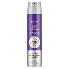 Joanna Styling Effect Very Strong Lakier do włosów z keratyną 250 ml