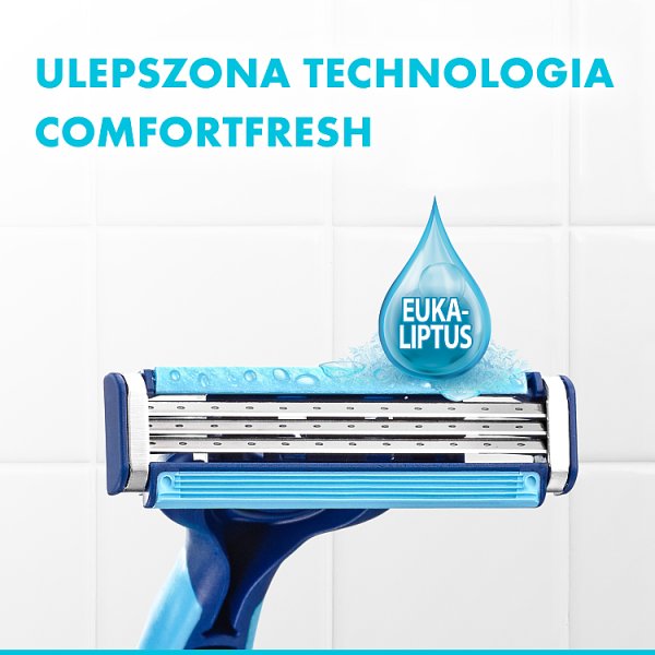 Gillette Blue3 Plus Cool, maszynki jednorazowe dla mężczyzn, 8 sztuk