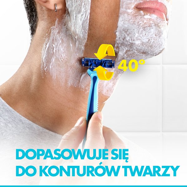 Gillette Blue3 Plus Cool, maszynki jednorazowe dla mężczyzn, 8 sztuk