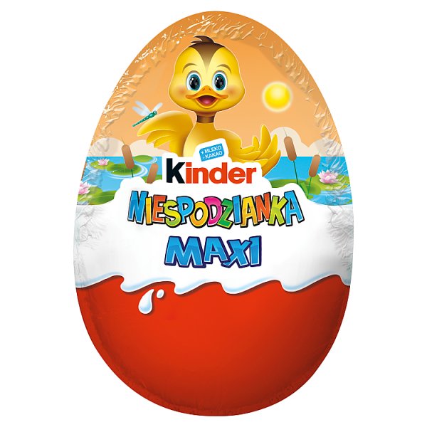 Kinder Niespodzianka Maxi Pusta figurka z mlecznej czekolady z niespodzianką 100 g