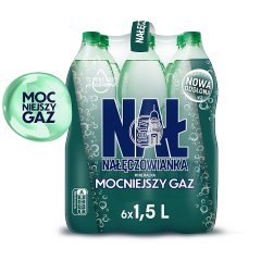 Nałęczowianka Woda mineralna mocniejszy gaz 6 x 1,5 l