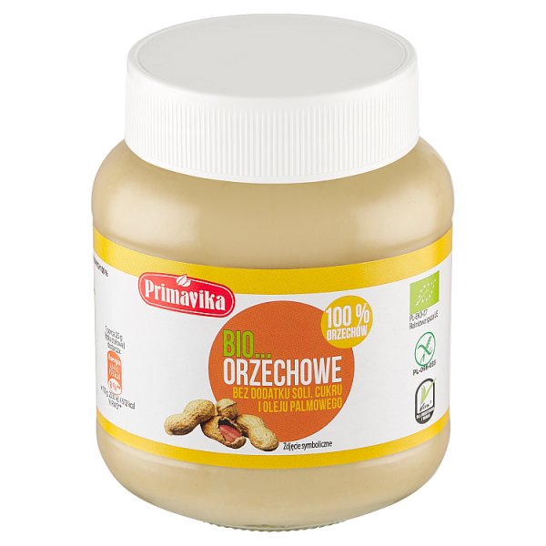 Primavika Bio pasta orzechowa z prażonych orzeszków arachidowych 100 % 360 g
