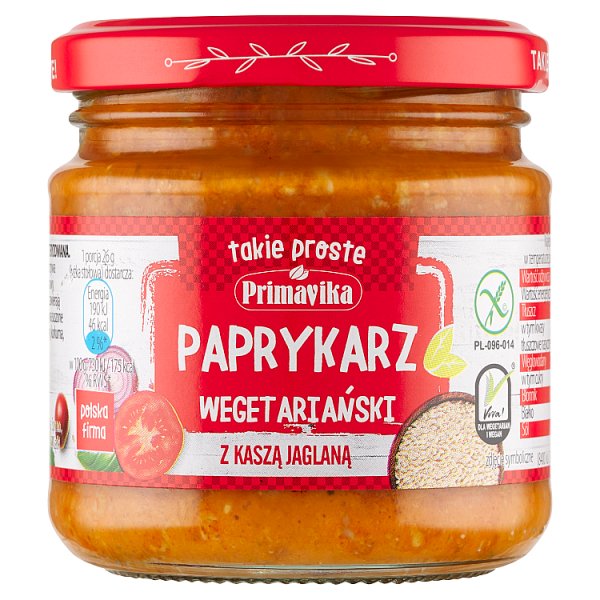 Primavika Paprykarz wegetariański z kaszą jaglaną 160 g