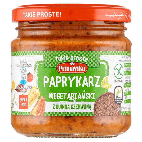 Primavika Paprykarz wegetariański z quinoa czerwoną 160 g