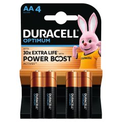 Duracell Optimum AA MX1500 1.5 V/B Baterie alkaliczne 4 sztuki