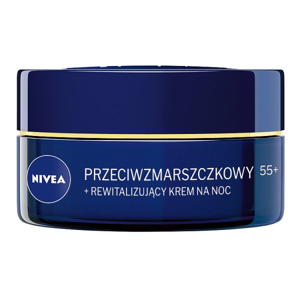 Nivea Przeciwzmarszczkowy + Rewitalizujący krem na noc 55+ 50 ml