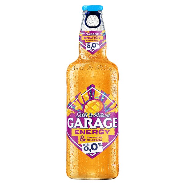 Seth &amp; Riley&#039;s Garage Energy Bezalkoholowy energetyzujący napój piwny o smaku mango 400 ml
