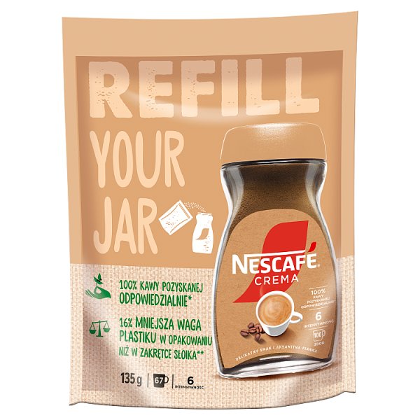 Nescafé Crema Kawa rozpuszczalna 135 g