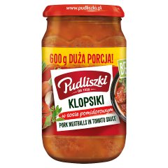 Pudliszki Klopsiki w sosie pomidorowym 600 g