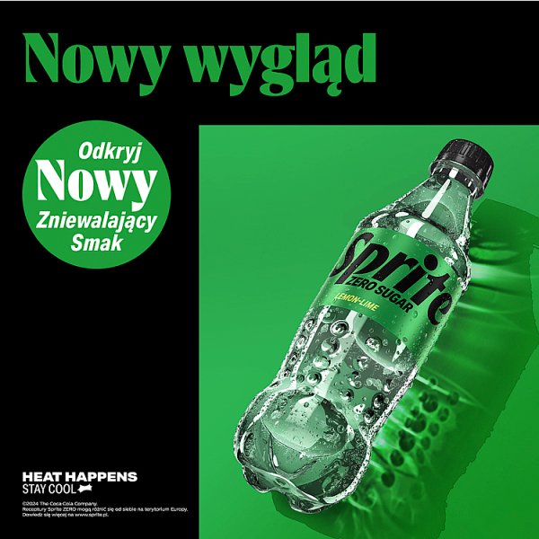 Sprite Zero cukru Napój gazowany cytrynowo-limonkowy smak 850 ml