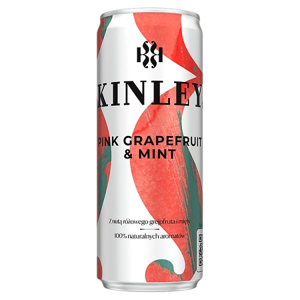 Kinley Pink Grapefruit &amp; Mint Napój gazowany 250 ml