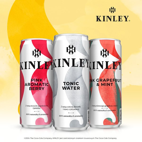 Kinley Pink Grapefruit &amp; Mint Napój gazowany 250 ml