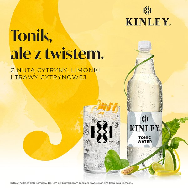 Kinley Tonic Water Napój gazowany 500 ml