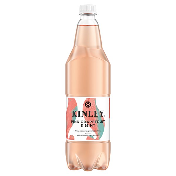 Kinley Pink Grapefruit &amp; Mint Napój gazowany 1 l