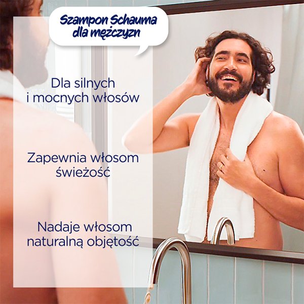 Schauma Men For Men Szampon do włosów dla mężczyzn do codziennego stosowania 400 ml