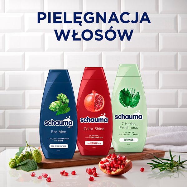 Schauma Men For Men Szampon do włosów dla mężczyzn do codziennego stosowania 400 ml