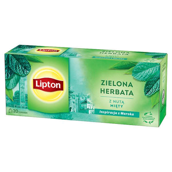 Lipton Zielona herbata z nutą mięty 26 g (20 torebek)