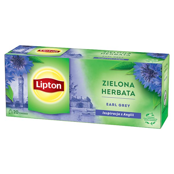 Lipton Zielona herbata Earl Grey 32 g (20 torebek)
