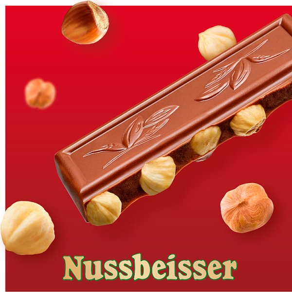 Nussbeisser Czekolada mleczna z całymi orzechami laskowymi 220 g