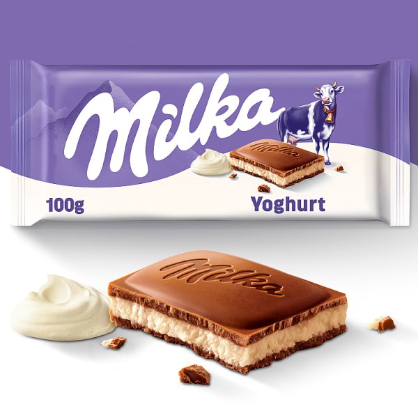 Milka Czekolada mleczna z nadzieniem jogurtowym 100 g
