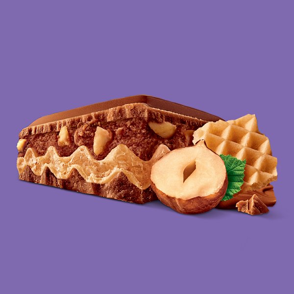Milka Mmmax Wafelek nadzienie z orzechów laskowych i kawałki orzechów w czekoladzie mlecznej 270 g