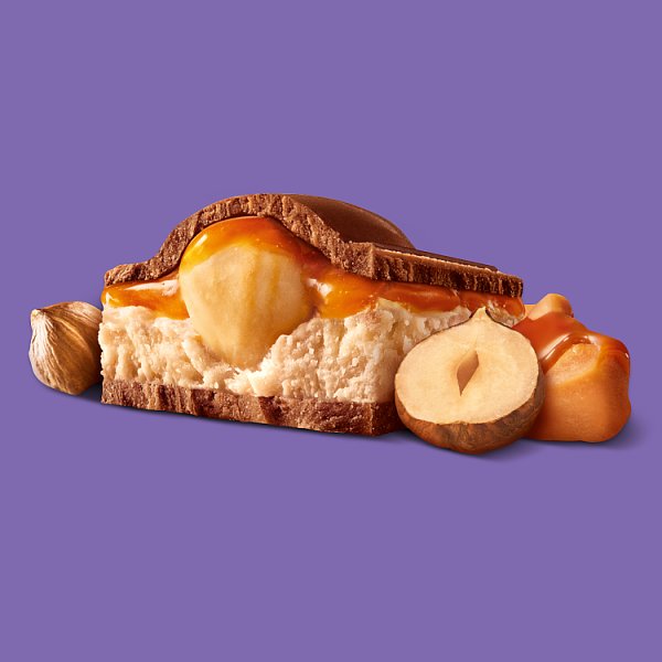 Milka Mmmax Czekolada mleczna z nadzieniem karmelowym i całymi orzechami laskowymi 300 g