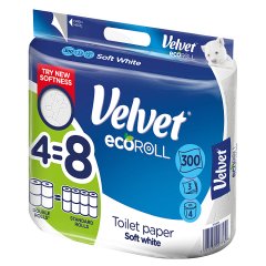 Velvet ecoRoll Soft White Papier toaletowy 4 rolki