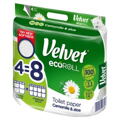 Velvet ecoRoll Camomile & Aloe Papier toaletowy 4 rolki