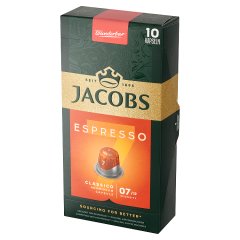 Jacobs Espresso Classico Kawa mielona w kapsułkach 52 g (10 sztuk)