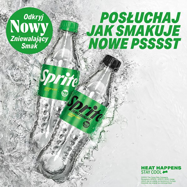 Sprite Zero Sugar Napój gazowany o smaku cytrynowo-limonkowym 500 ml