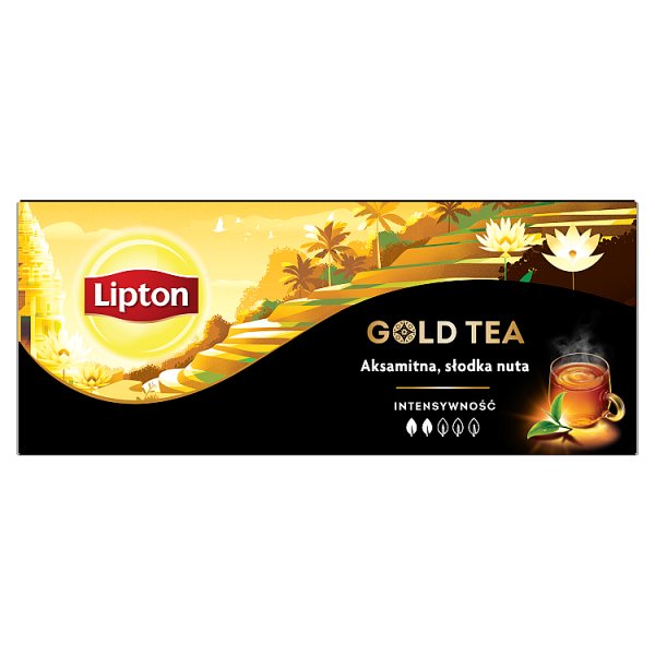 Lipton Gold Tea Herbata czarna aromatyzowana 37,5 g (25 torebek)