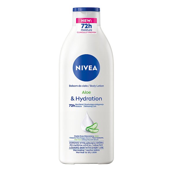 Nivea Aloe &amp; Hydration Nawilżający balsam do ciała z aloesem 400 ml