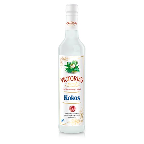 Victoria Cymes SYROP BARMAŃSKI O SMAKU KOKOSA 490 ML
