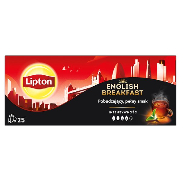 Lipton English Breakfast Herbata czarna 50 g (25 torebek)