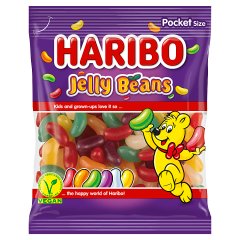 Haribo Jelly Beans Draże cukrowe z żelowym nadzieniem 85 g