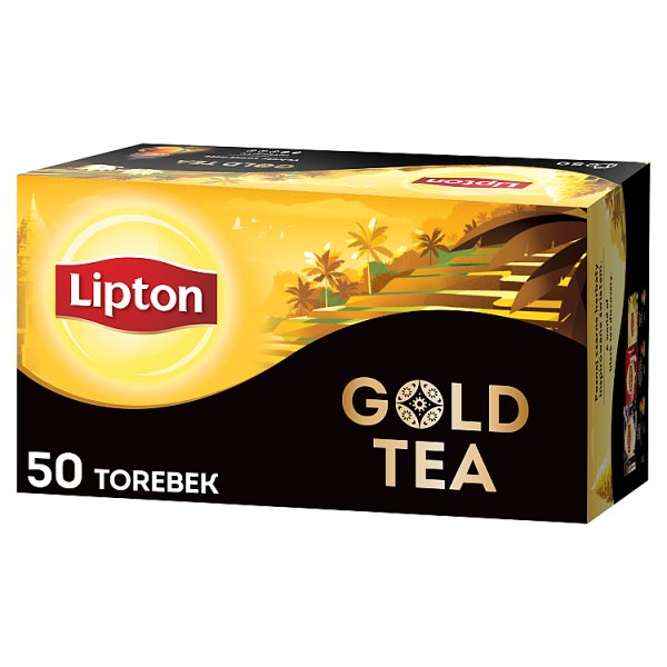 Lipton Gold Tea Herbata czarna aromatyzowana 75 g (50 torebek)