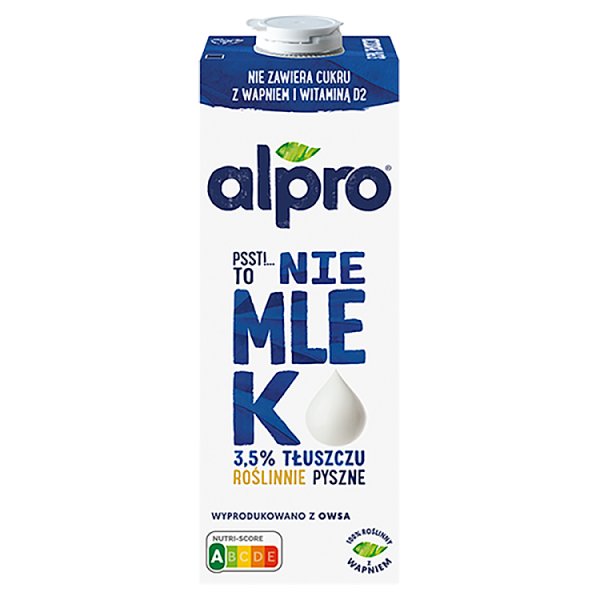 Alpro Psst! To nie mlek Napój owsiany 3,5 % 1 l