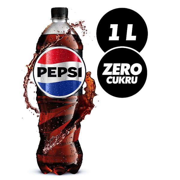 Pepsi-Cola Zero cukru Napój gazowany o smaku cola 1 l