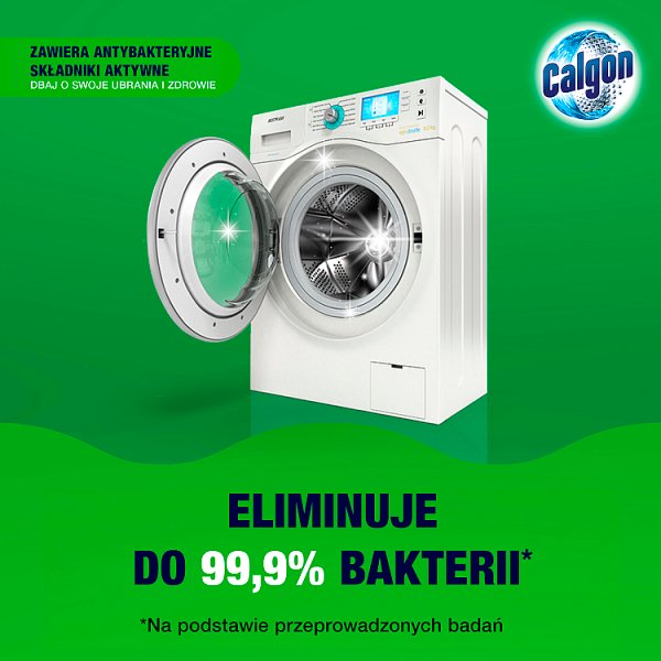 Calgon Hygiene+ Antybakteryjny żel do mycia i dezynfekcji pralki 750 ml (15 prań)