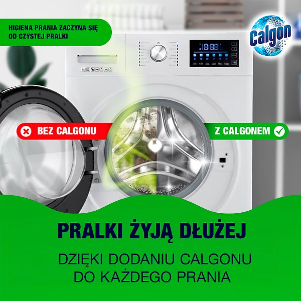 Calgon Hygiene+ Antybakteryjny żel do mycia i dezynfekcji pralki 750 ml (15 prań)
