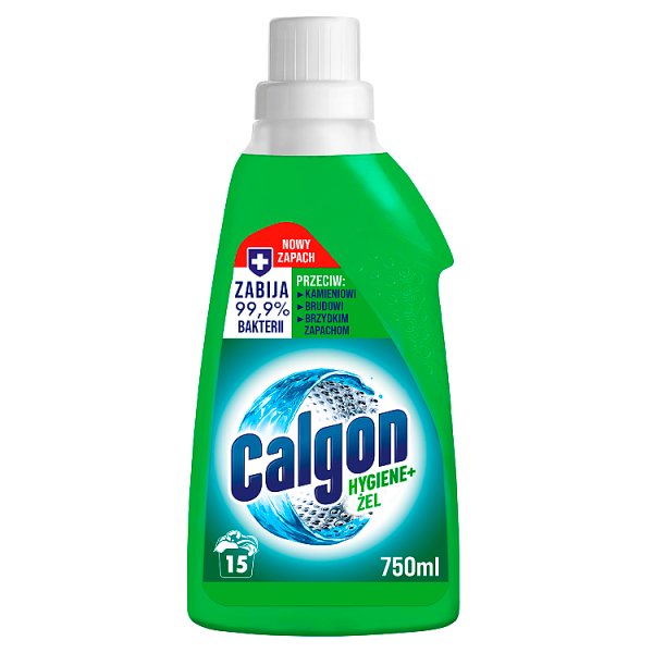 Calgon Hygiene+ Antybakteryjny żel do mycia i dezynfekcji pralki 750 ml (15 prań)