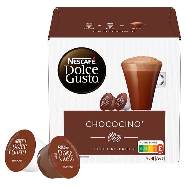 Nescafé Dolce Gusto Chococino Czekolada i mleko w kapsułkach 256 g (8 x 16 g i 8 x 16 g)