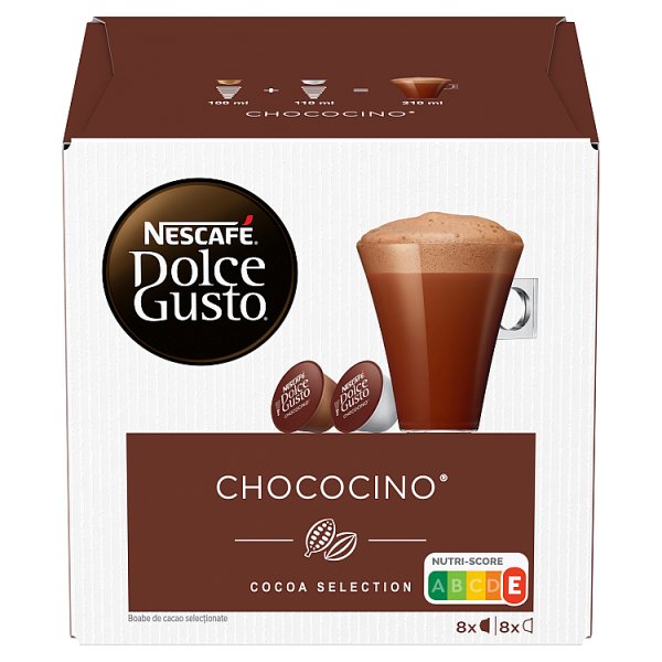 Nescafé Dolce Gusto Chococino Czekolada i mleko w kapsułkach 256 g (8 x 16 g i 8 x 16 g)