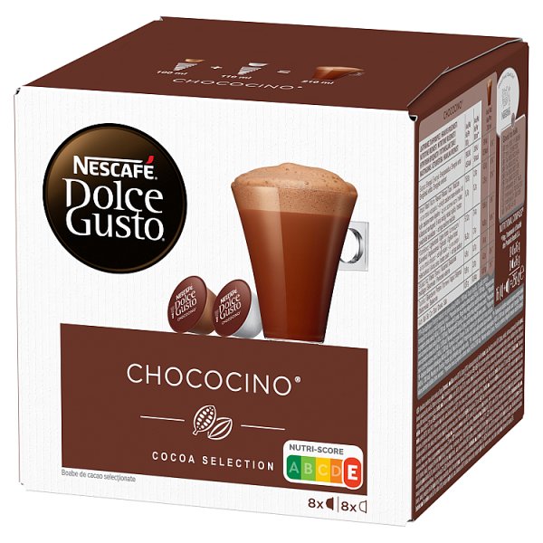 Nescafé Dolce Gusto Chococino Czekolada i mleko w kapsułkach 256 g (8 x 16 g i 8 x 16 g)