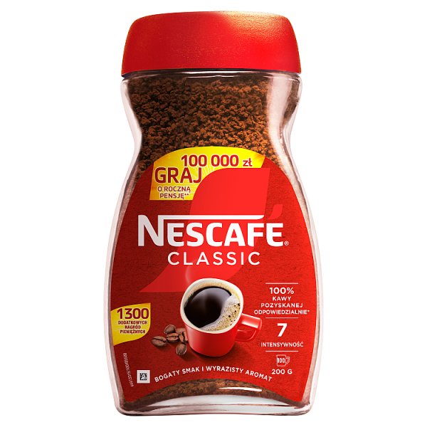Nescafé Classic Kawa rozpuszczalna 200 g