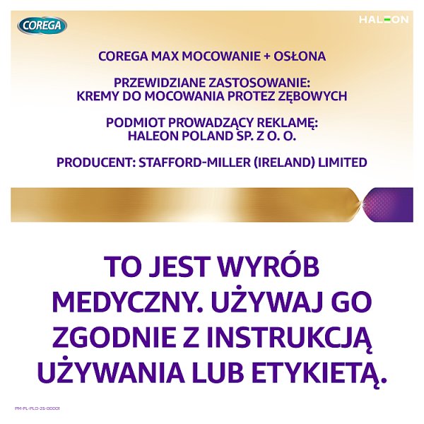 Corega Power Max Krem mocujący do protez zębowych neutralny smak 40 g