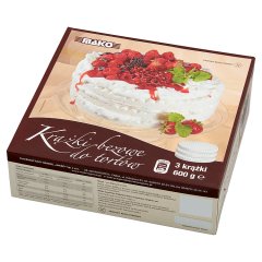 Mako Krążki bezowe do tortów 600 g (3 sztuki)